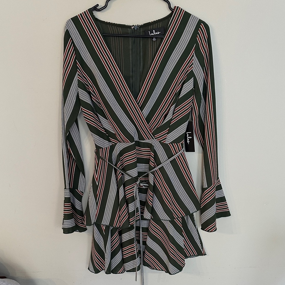 Lulu's Multicolor Striped Long Sleeve Dress